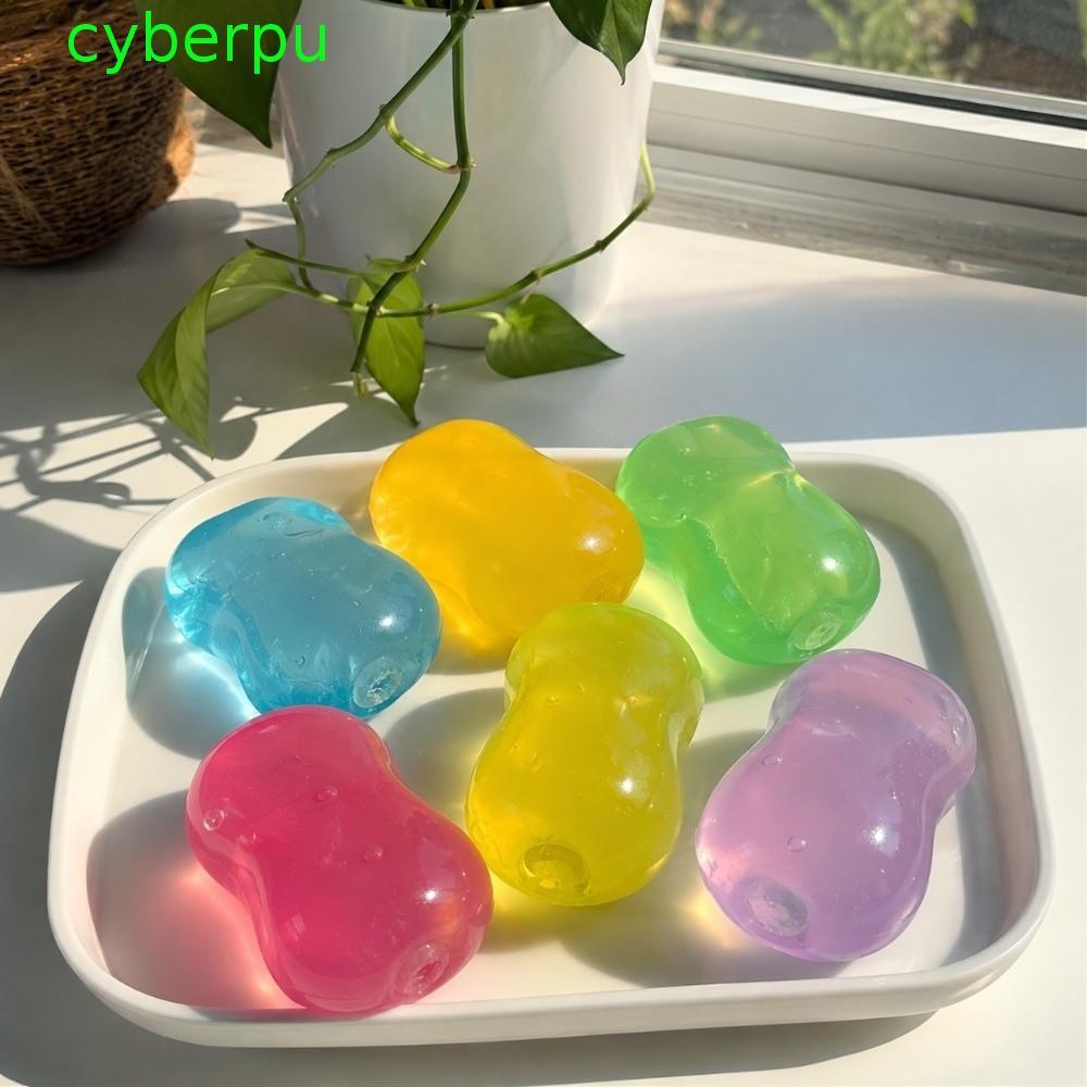 CYBERPULSE Soap Squishy Toy, Clear Series Moldable Soap Fidget Toy, สบู่จําลองสบู่น้ํามันมะพร้าวสบู่