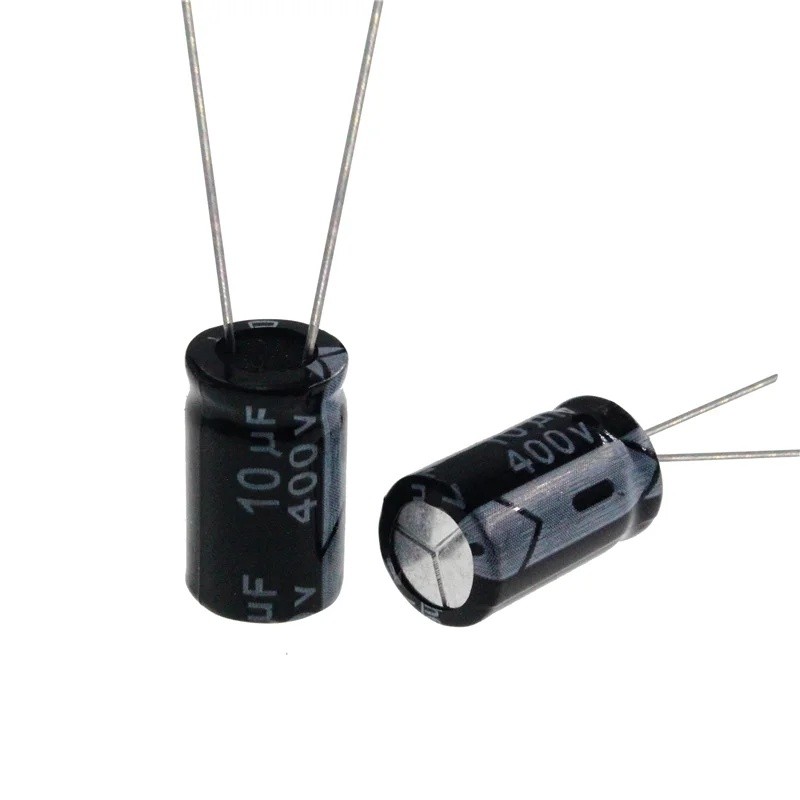 Ly 20pcs 400V 10uF 400 โวลต์ 10MFD ตัวเก็บประจุอลูมิเนียมอิเล็กโทรลีติค 8*12 มม. Radial 10mf400v 10u