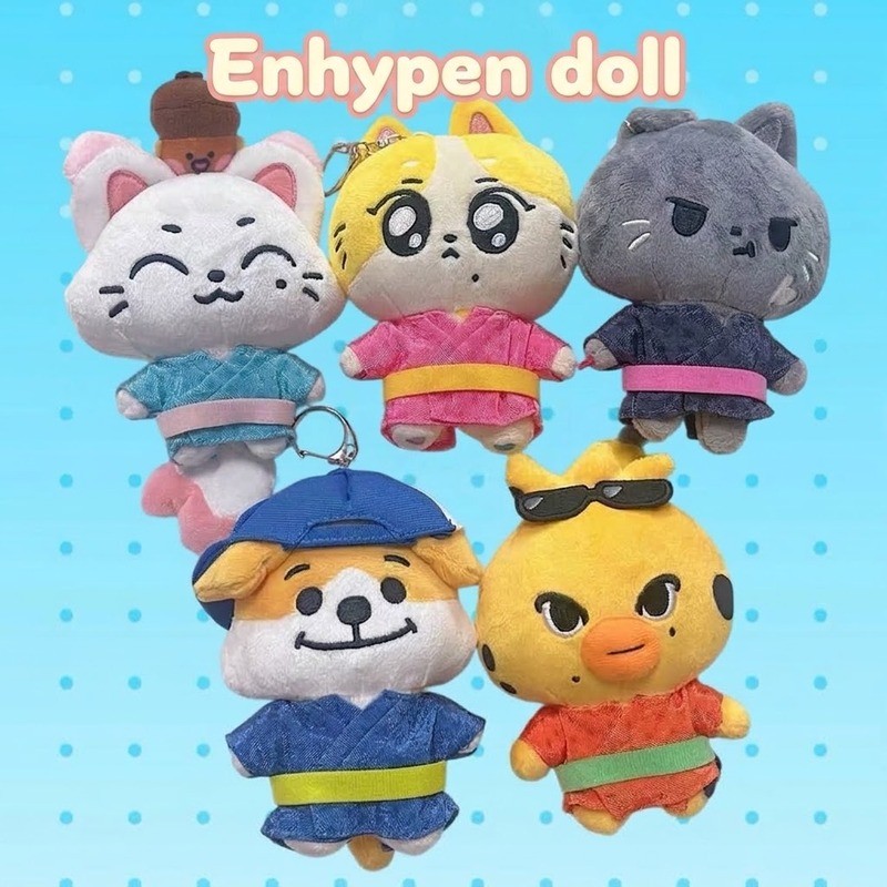 🔥ส่งด่วน ส่งทันที🔥【ENHYPEN】Japan Limited ตุ๊กตาขนฟู พวงกุญแจ Jay Jake Sunghoon Jungwon Niki Sunoo He