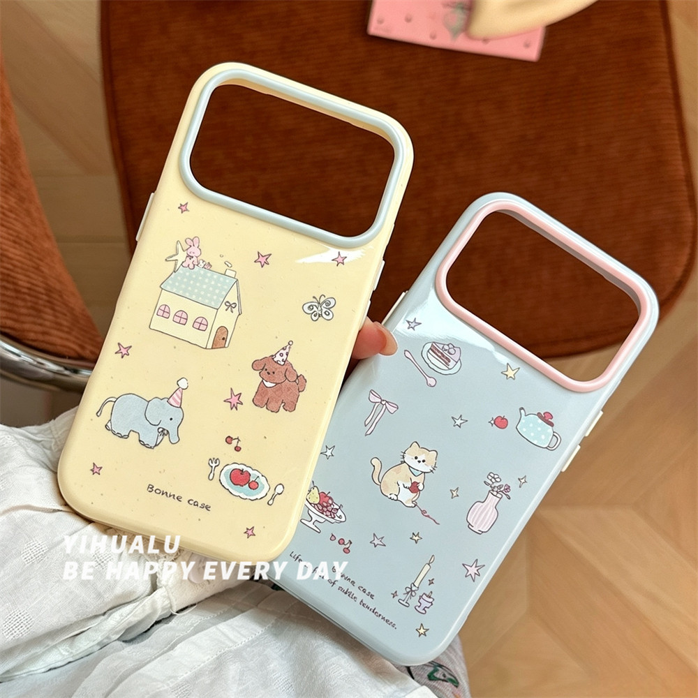 Ins สไตล์เกาหลีครีมสไตล์ House Baby Elephant Puppy เหมาะสําหรับ Samsung s26ultra เคสโทรศัพท์สไตล์ใหม