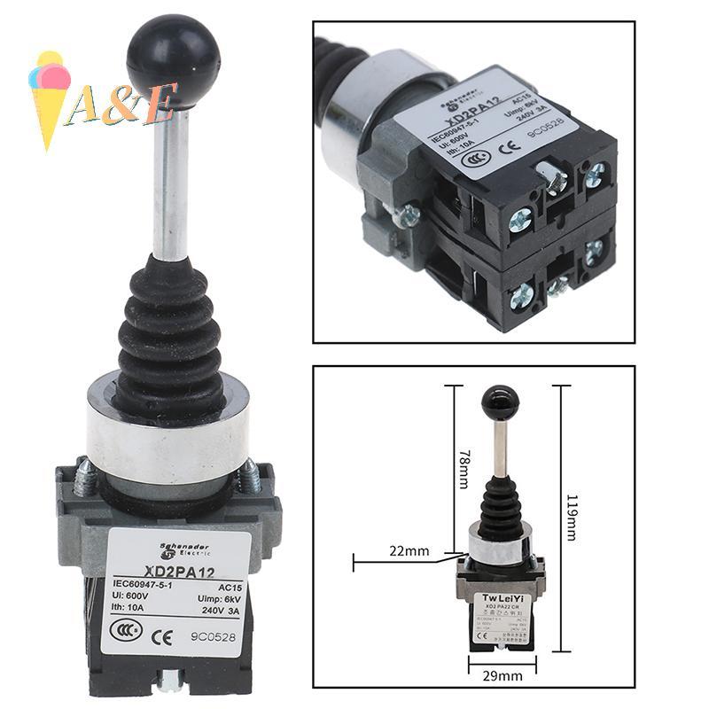 [QIMO] 1 ชิ้น 2NO 2 ตําแหน่งสวิตช์ roer XD2-PA12 XD2-PA22 joysti controllers switch