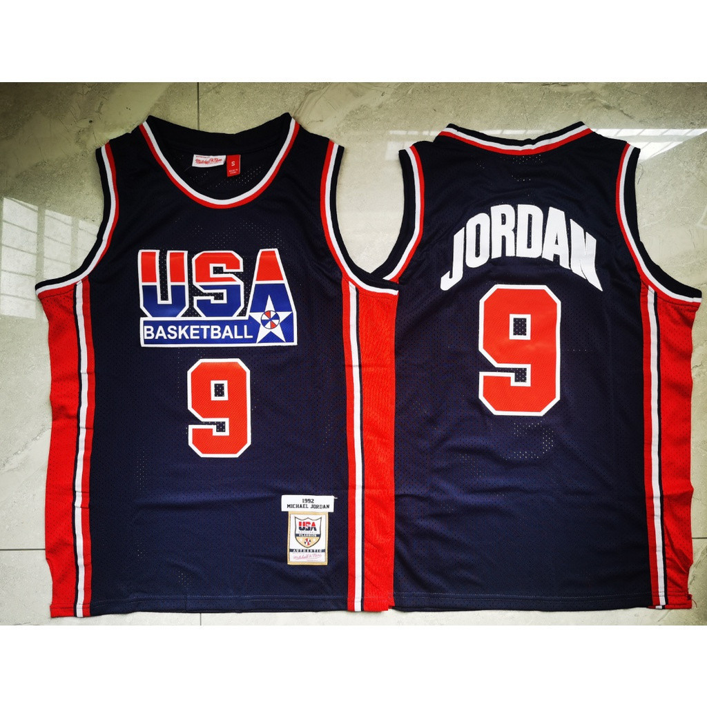 IDAWN7 Dream one Team New Men Chicago Bulls # เสื้อบาสเก็ตบอลปัก Michael MN สีดํา