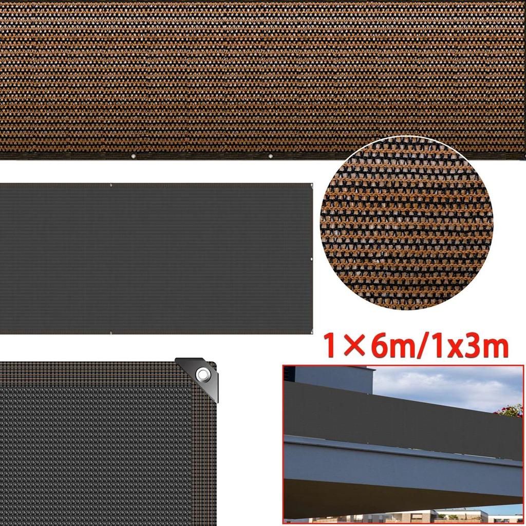 2/1PCS 1×6m/1x3m Balcony Privacy Fence Netting Sun Shade Nets Garden Courtyard Fence Screen Mesh Fen