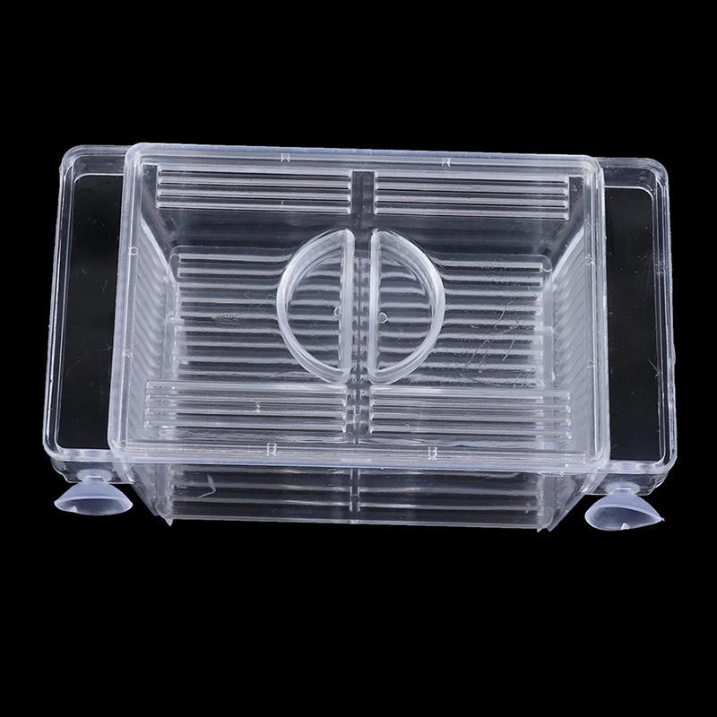 FOFREE Aquarium Fish Tank Guppy Double Breeding Breeder Rearing Trap Box Hatchery DDC