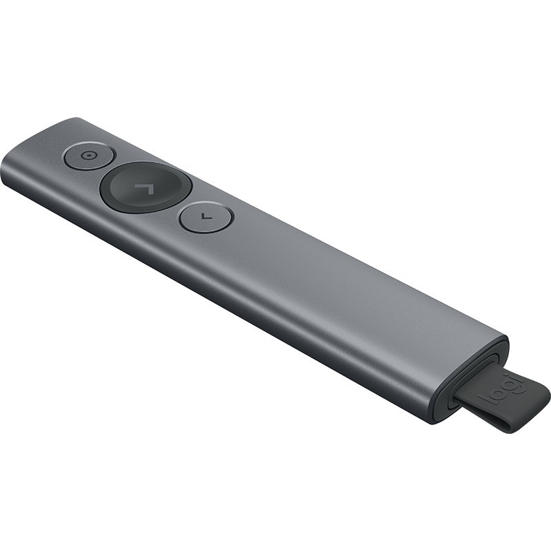 Logitech Spotlight Wireless Presenter Laser Pointer - Slate (สีเทา)