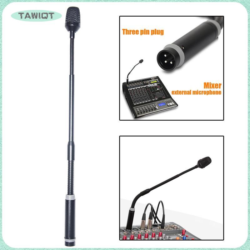 [tawiqt.th] Gooseneck Mic Plug and Play Easy to Adjust Professional with XLR Dynamic DJ Mic Dynamic 