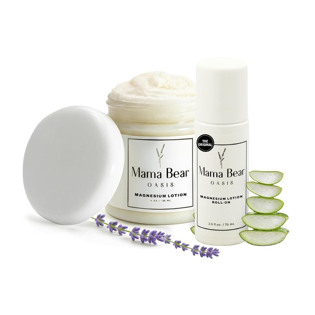 Mama Bear Oasis Bundle – โลชั่นแมกนีเซียม + โรลออน 3CDV