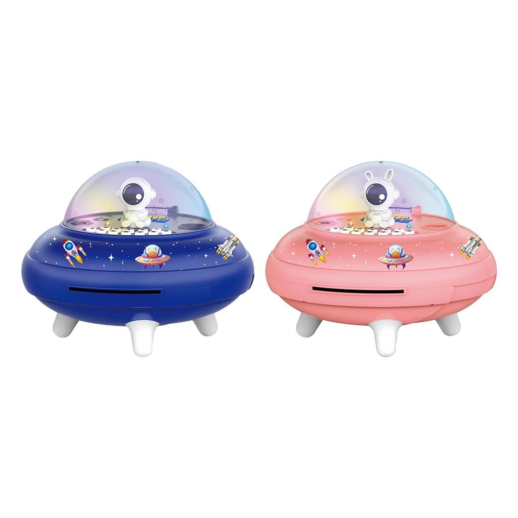 [Lszcx6l] Space Ship Piggy Bank รหัสผ่านปกป้องกระปุกออมสินอิเล็กทรอนิกส์เครื่องออมเพลง Secure Coin B