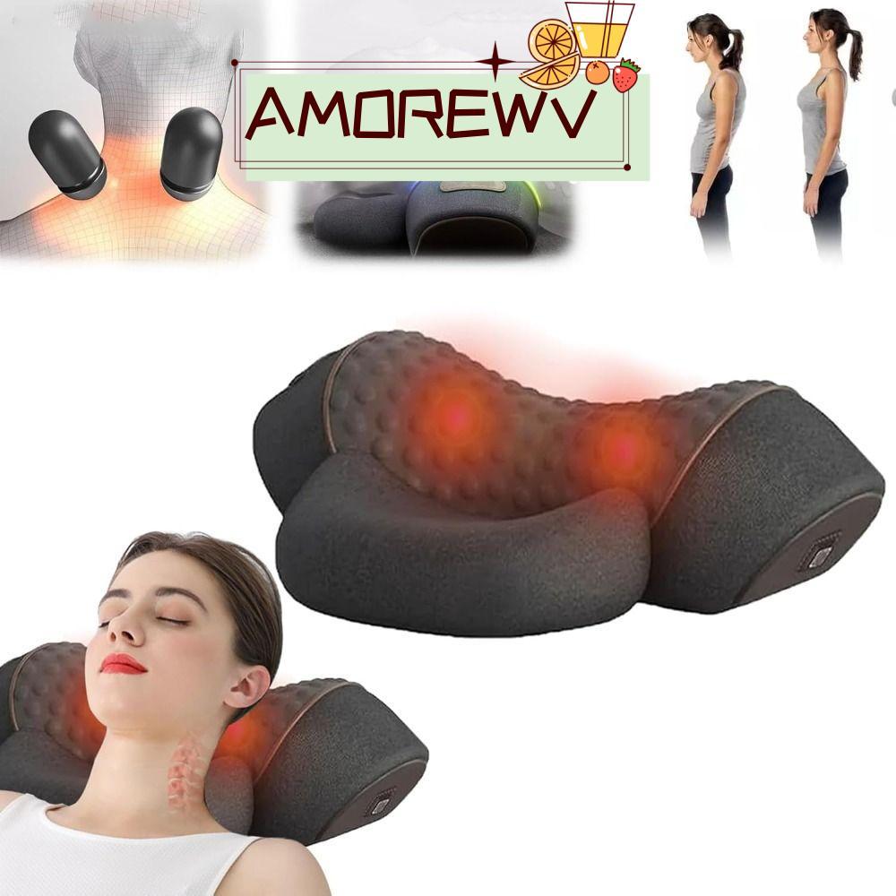 AMOR12WV หมอนนวดคอ, 3-in-1 Soft 3-in-1 หมอนนวดคอ,หน่วยความจําโฟมนวดคอสําหรับคอเปลนวดผ่อนคลาย
