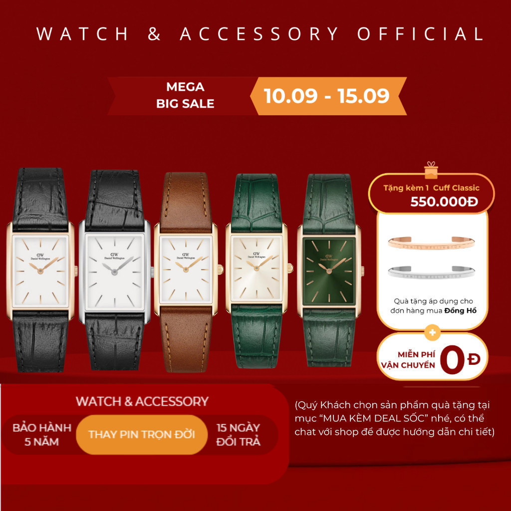 [FREE BOX] Daniel Unisex Mens/Women watch สายหนัง Daniel Store - Bound - Daniel Sore Vietnam