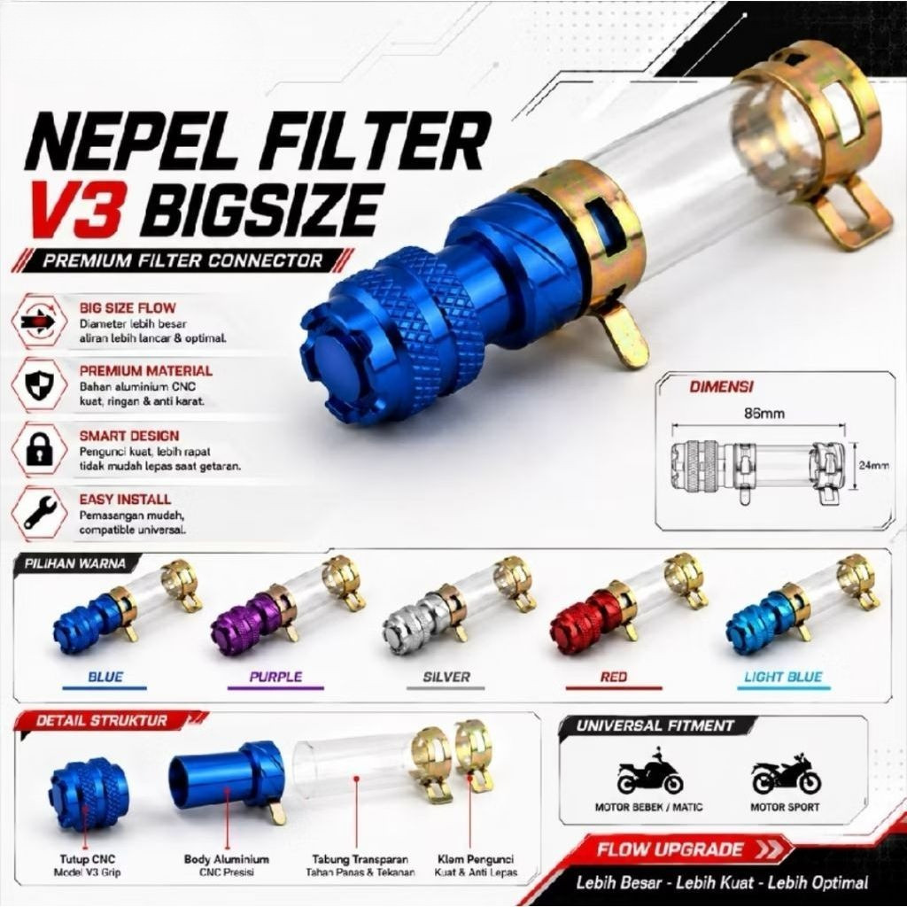 NEPAL FILTER CNC V3 TUBE DRAIN FULL CNC NEPAL กรองอากาศ