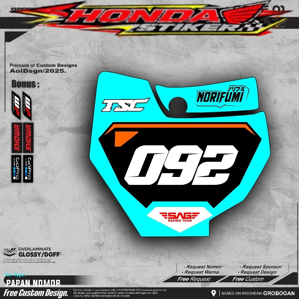สติ๊กเกอร์แผ่นตัวเลข KTM 250/แผ่นตัวเลข KTM 85/แผ่นตัวเลข KTM 250