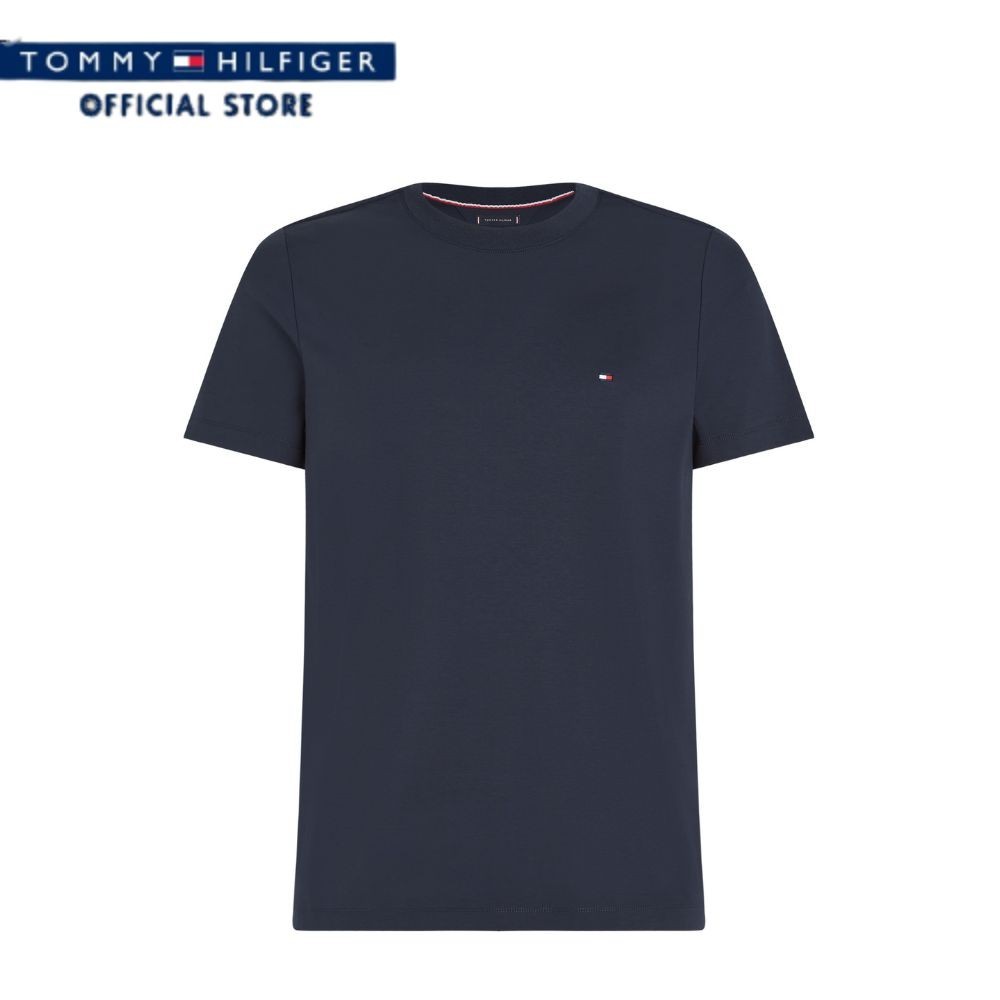 Tommy Hilfiger เสื้อยืดผู้ชาย รุ่น MW0MW33202 DW5 - สีน้ำเงิน