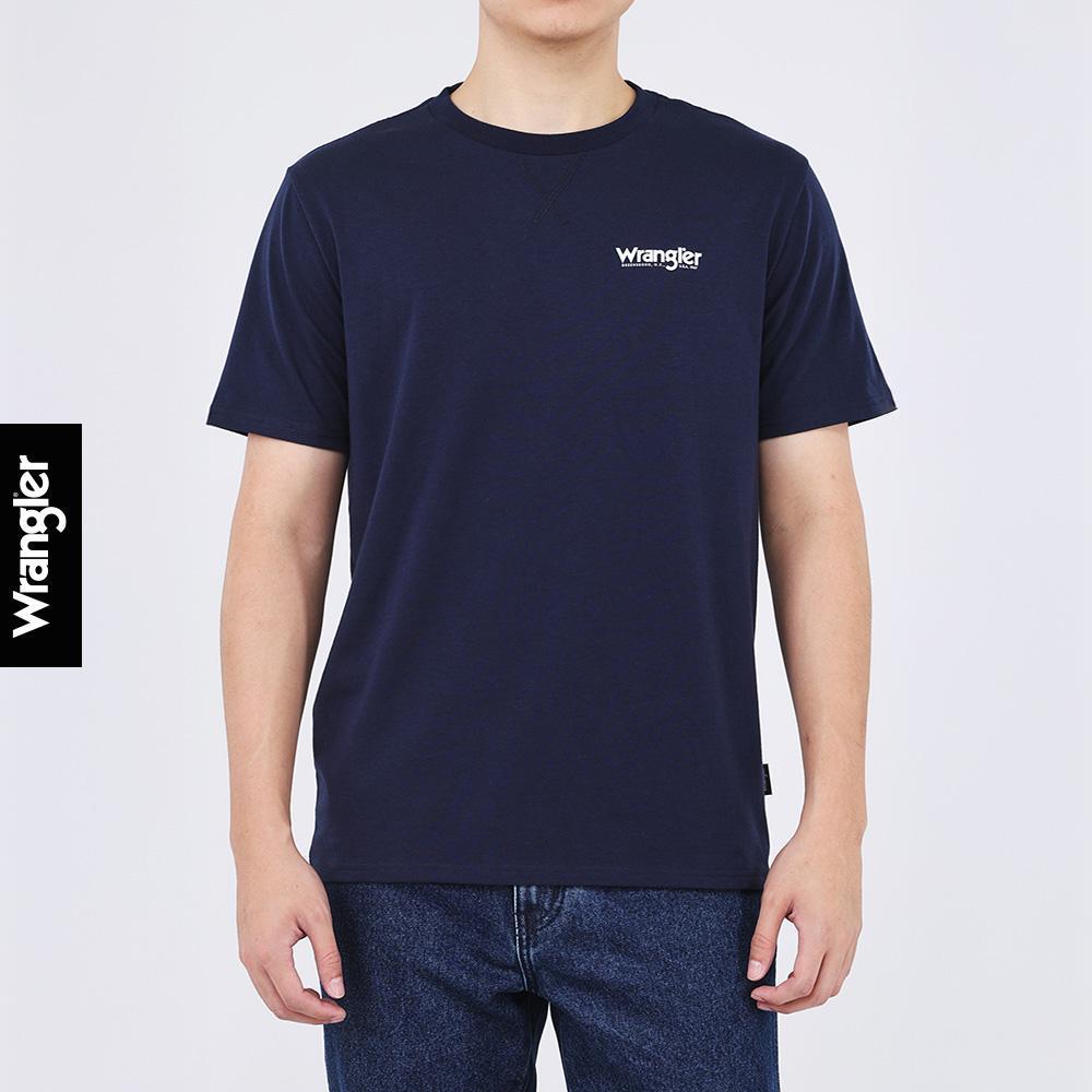 WRANGLER เสื้อยืดแขนสั้นผู้ชาย รุ่น WR SC26MTSSC04 สีกรมท่า