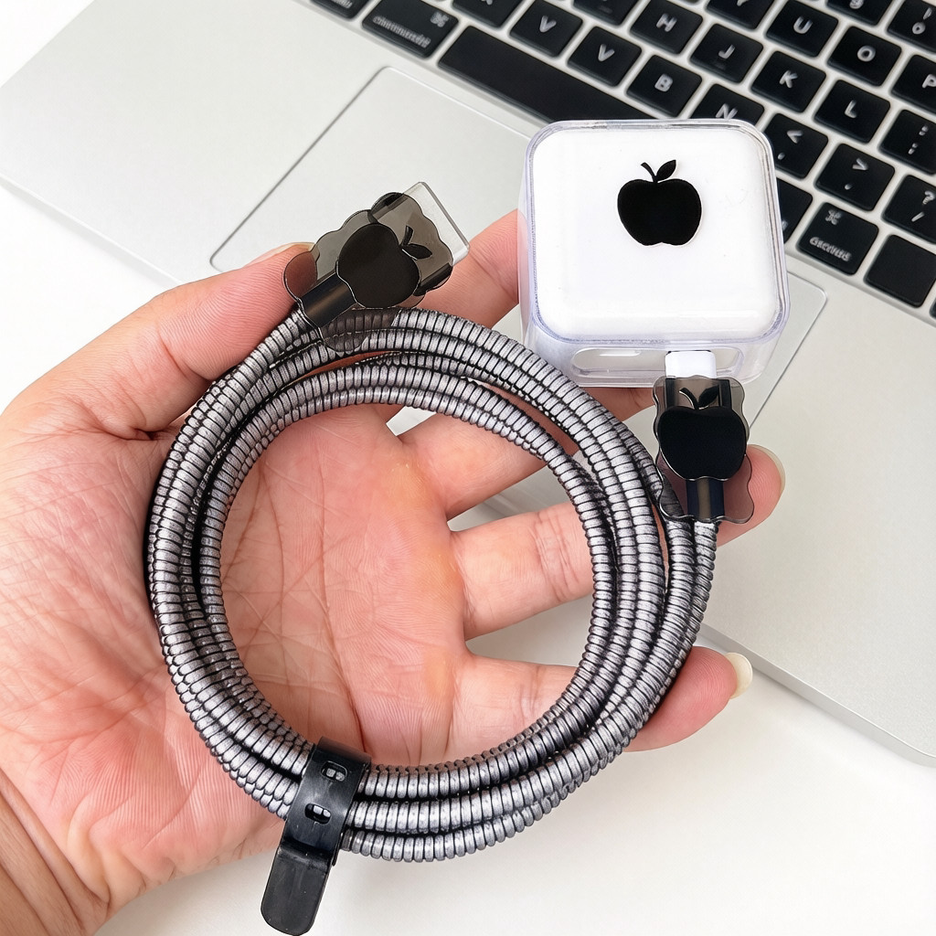 เหมาะสําหรับ Apple MacBook Air M5 M4 35W 40W Charger Case 70W Data Cable Protective Case Winding Rop