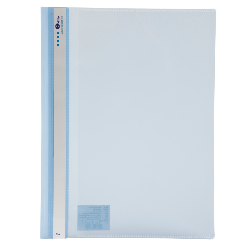 E-FILE แฟ้มเจาะพลาสติก รุ่น 51A สีน้ำเงิน ขนาด A4