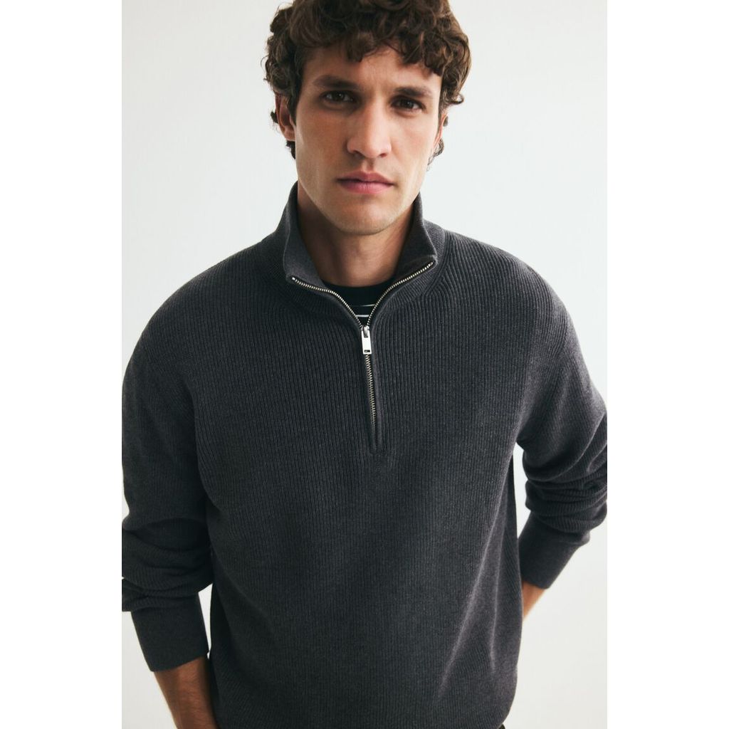 H&M سويتر رجالي بنصف سحاب — صورة 5