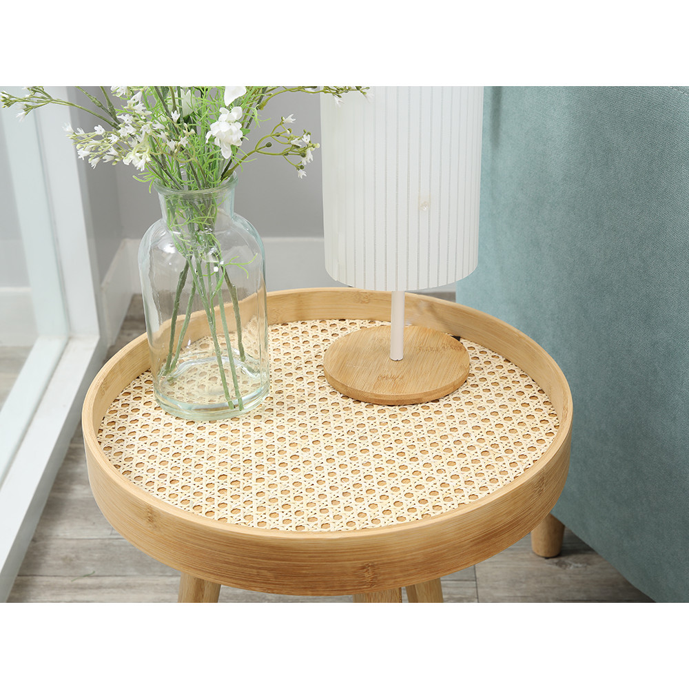 HomeHuk โต๊ะกลางทรงกลม รุ่นโฮมมี่ ขนาด 40 x 40 x 44 ซม. - สีธรรมชาติ - รูปที่ 4