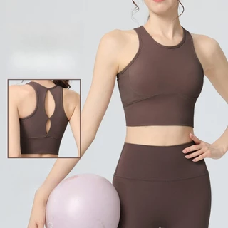 สปอร์ตบราแข็ง-กันกระแทกฟิตเนสเสื้อกล้ามที่มีเบาะในตัวสําหรับรองรับสูงสุดสําหรับเต้นรํา/แอโรบิกชุดออกกําลังกายไร้รอยต่อสําหรับ โค้ง ผู้ห