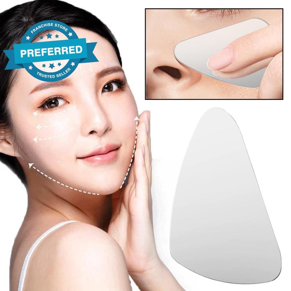 พลั่วสิวหัวดําบางเฉียบสแตนเลสพื้นผิวเครื่องมือผิว Scraper Care J1k4