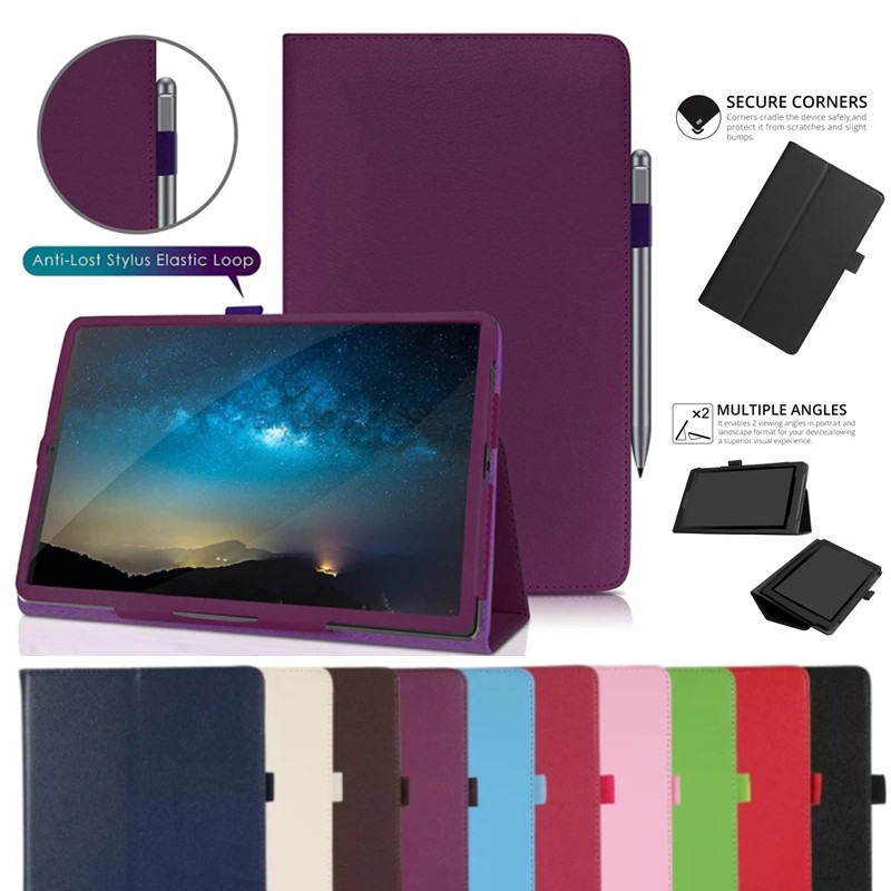 สําหรับ MatePad 11.5" SE 10.4 T5 10 T10S T3 9.6 M5 Lite 10.1 8 พลิกป้องกันกรณี Funda Shell PU ปกหนังสําหรับ Huawei M5 10.8 กรณี
