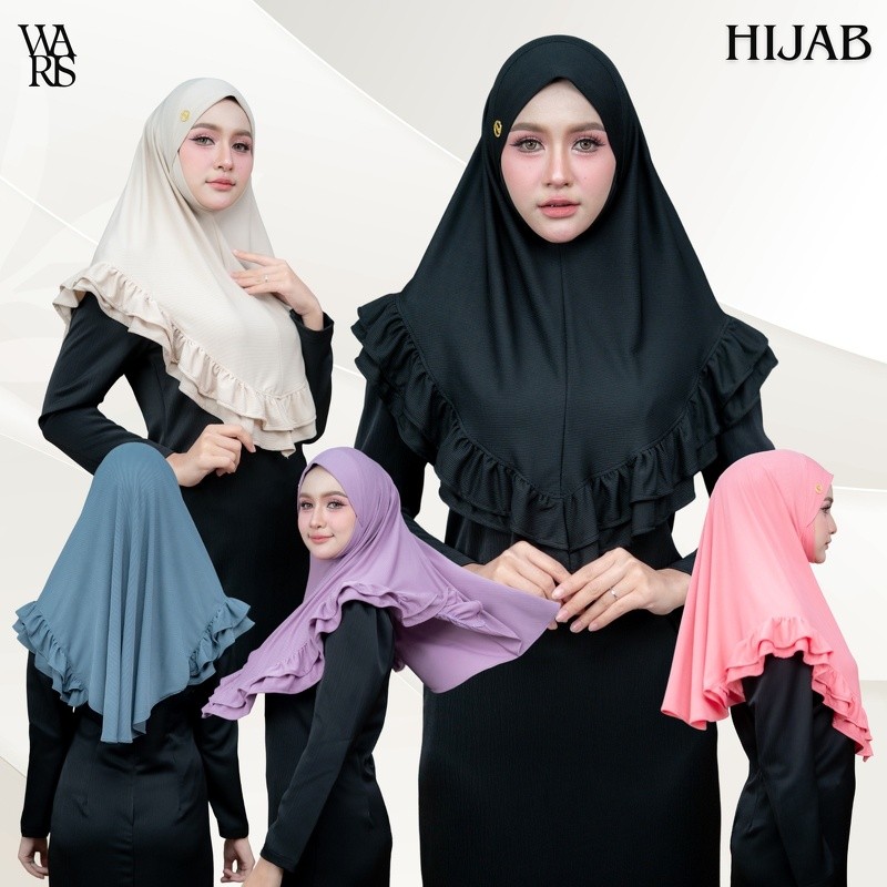 ฮิญาบสวมสำเร็จ ผ้ายืดร่อง ใส่แล้วดูดี กรอบหน้าสวย เหมาะสำหรับใส่ออกงาน HN30วาริสมุสลิม