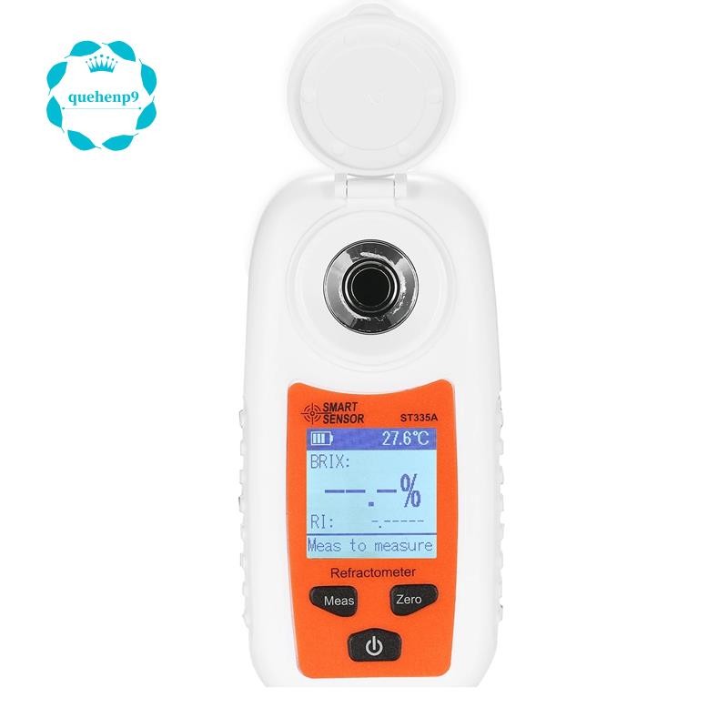 [Fast Q9] 1 ชิ้น ST335A Digital Refractometer ATC Sugar Percent Tester 0-35% เครื่องตรวจจับความเข้มข