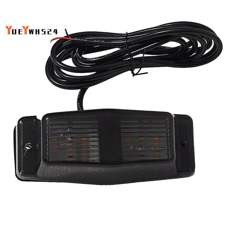 [ขายดี Y4]Smoked Amber Front Grill Light LED Marker Lamp for Man Truck Lorry Front Double Burner Ind