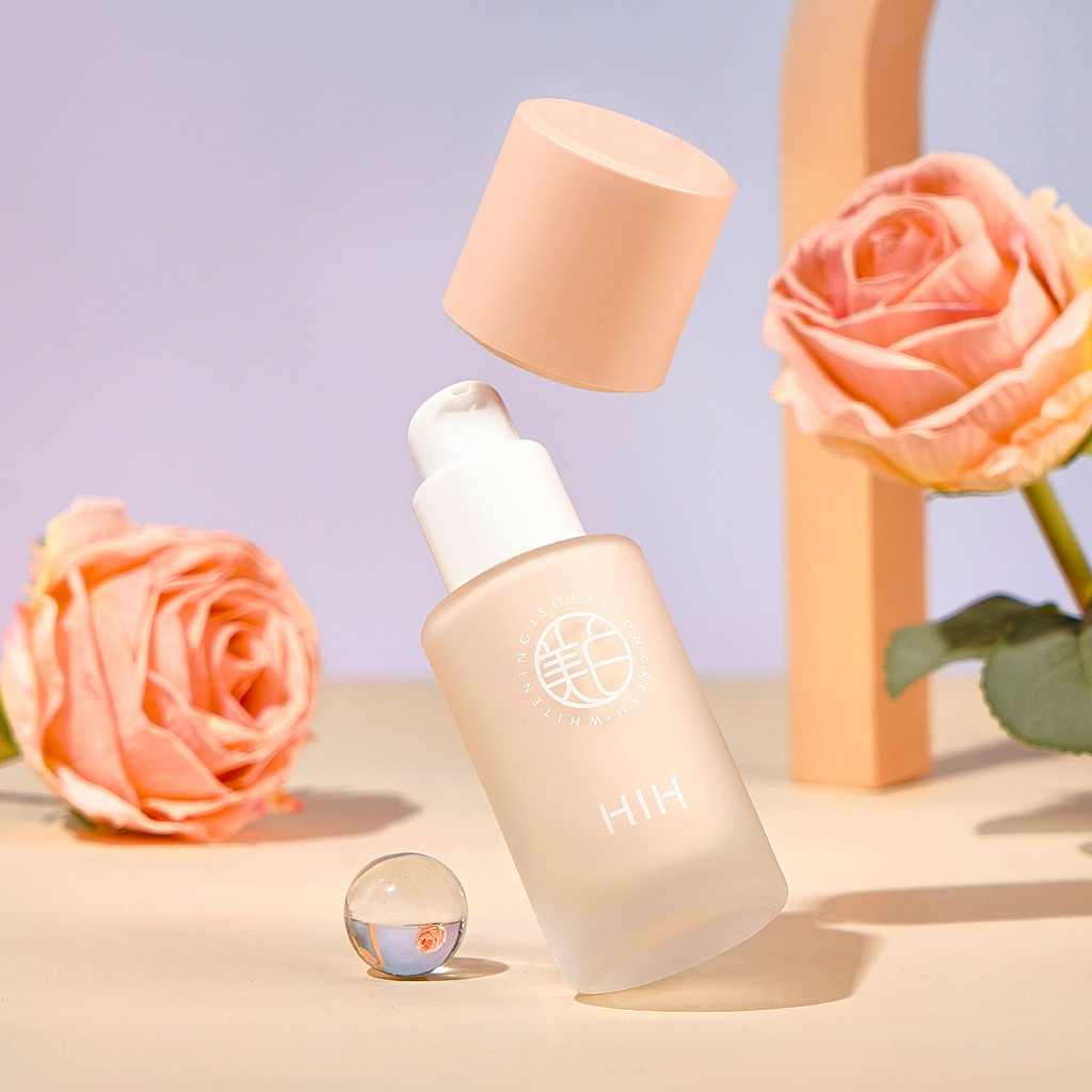 H HIH ครีมไวท์เทนนิ่ง ไพรเมอร์แต่งหน้า ไพรเมอร์ Retouch Skin Tone Brightening Moisturizing Clear Moi