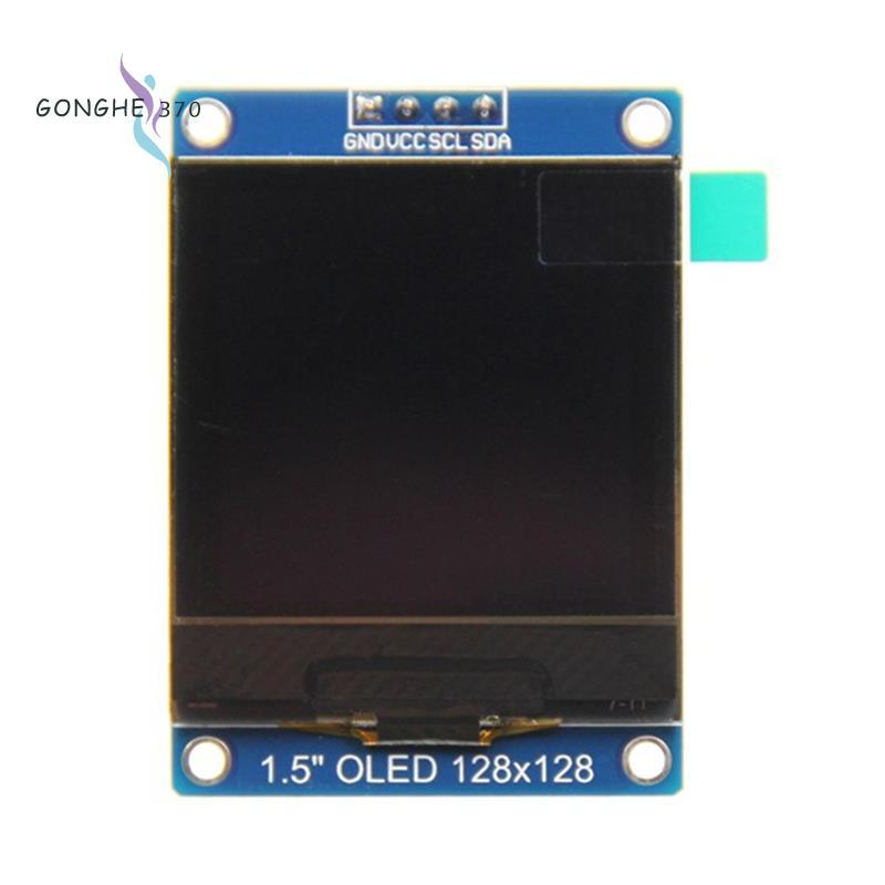 [gonghe370]1.5" SH1107 โมดูลหน้าจอ OLED 128x128, อินเทอร์เฟซ, 4PIN สําหรับ 51 STM32 P22101 Electroni