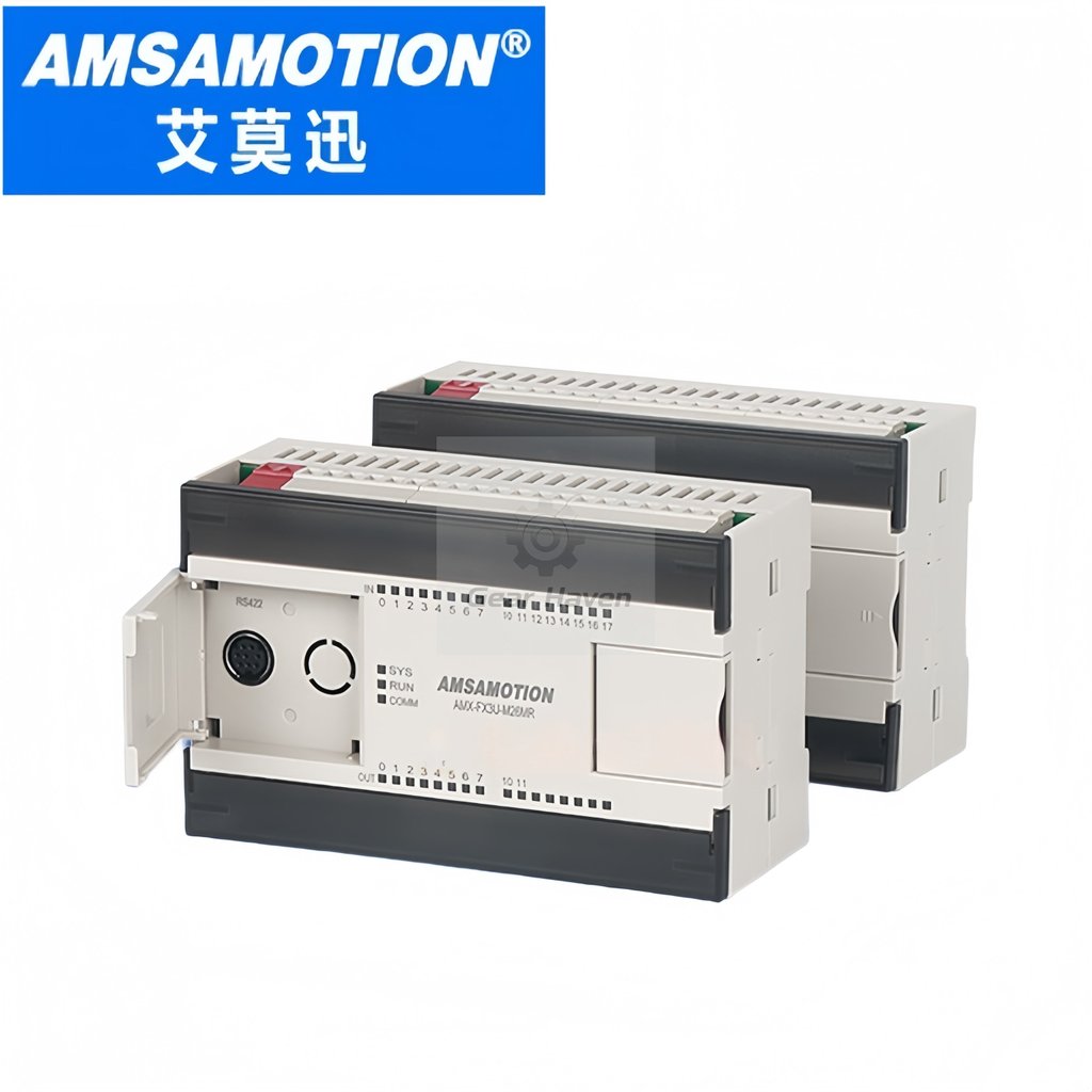 Amsalmotion ใช้งานร่วมกับ Mitsubishi FX3U-M32MT/M32MR-E AMX-FX3U-M26MT/M26MR-E E EM3A-IO8R/AM8/AE8/A