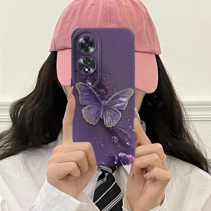 เคสสําหรับ Opp0 A60 Motif Bung4 But3rfly Softcase ยืดหยุ่น Procamera ตัวป้องกันกันชน - 1, OPP0 A60