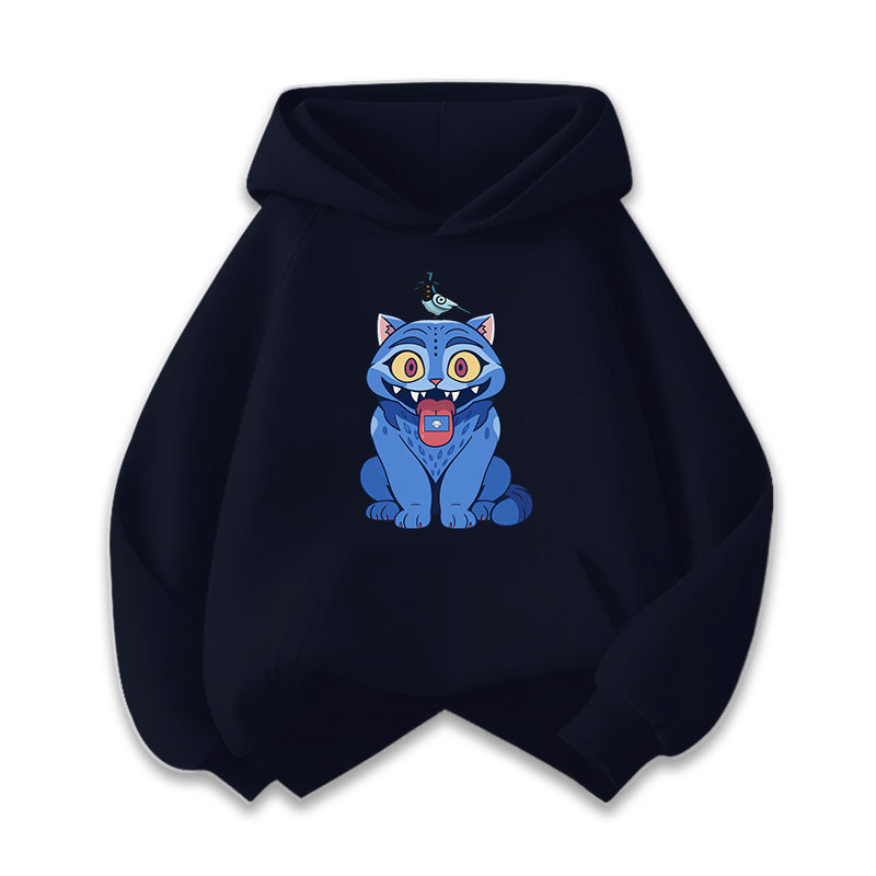 ฮู้ดี้แบบปิดหัวสำหรับเด็กผู้หญิงดีไซน์ KPOP Demon Hunters 2D มัลติฟังก์ชัน