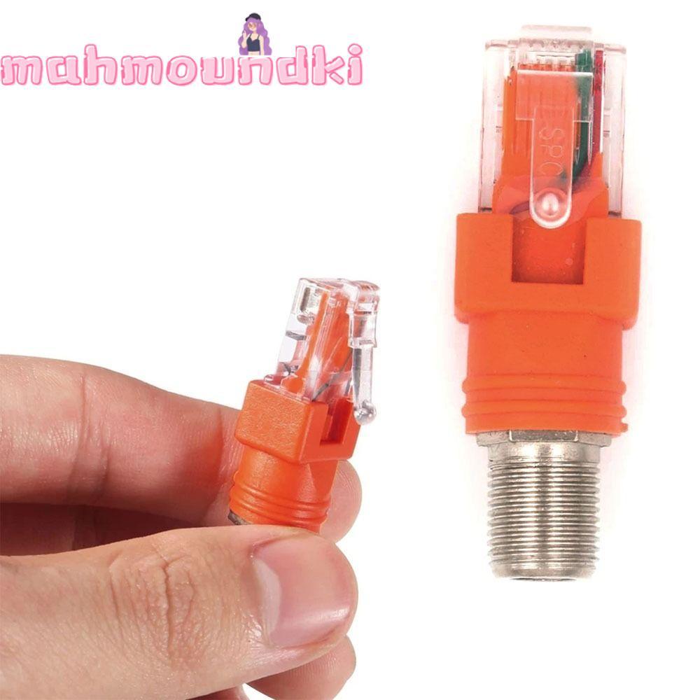 MAHMOUNDKI RJ45 ถึง RF Connector, Coax อะแดปเตอร์ Coupler ขั้วต่อสายไฟ BNC F-Type Connector, Coaxial
