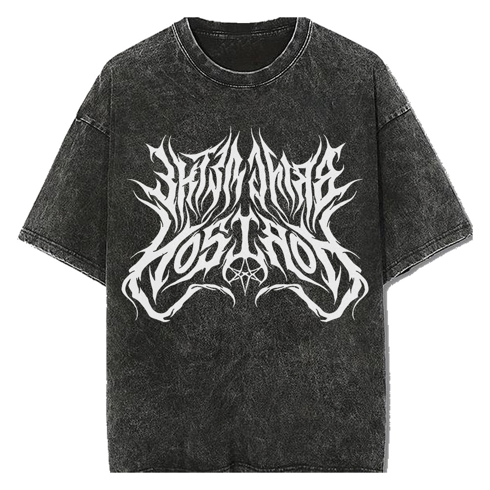 เสื้อยืด Sand Wash FONT Cotton Combed 24s