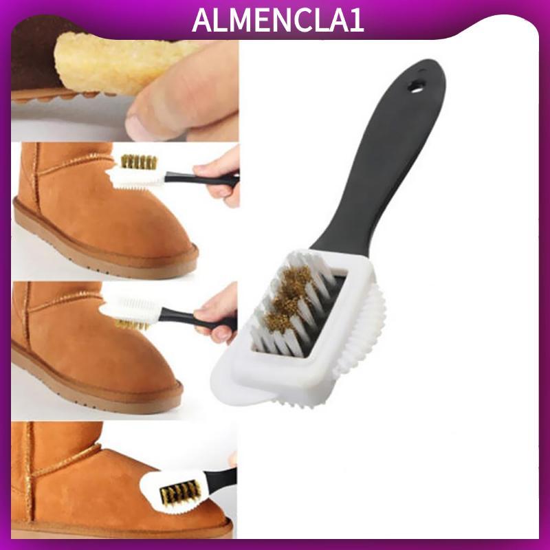 [Almencla1] Prettyia Suede Leather Nubuck Brush Snow Boot Brushes น้ํายาทําความสะอาดรองเท้าหนังนิ่ม