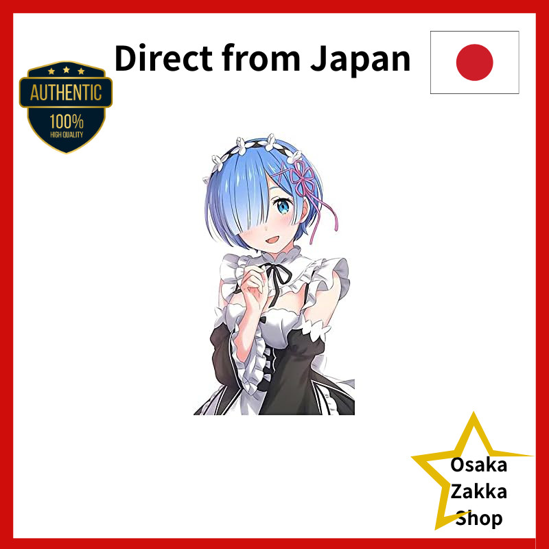 EARLFAMILY 13cm Cute Rem Anime Sticker for Motorcycle, Electric Vehicle, Helmet, Car, Trunk, Window,
