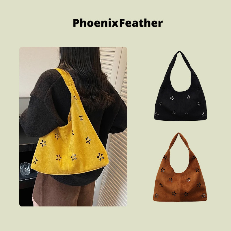 Phoenix Feather  กระเป๋าโท้ทสะพายไหล่ ดีไซน์สร้างสรรค์ ความจุมาก