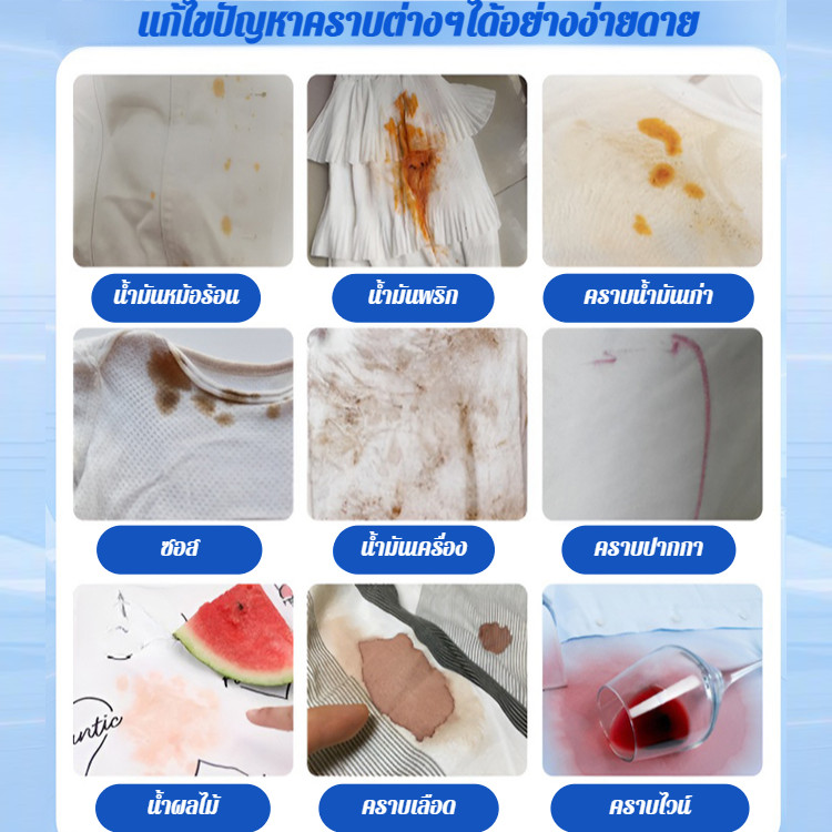 ลอกสีและแก้ไขสีได้อย่างมีประสิทธิภาพ น้ำยาทําความสะอาด น้ำยาซักผ้า ลบสีเหลือง อ่อนนุ่ม ขจัดคราบสกปรกอันทรงพลัง ขจัดน้ำมันและคราบสกปรก สูตรอ่อนโยน ไวท์เทนนิ่ง การดูแลทําความสะอาดเสื้อผ้า ผงซักฟอกเสื้อผ้า ผู้ใช้ที่บ้าน มีประสิทธิภาพ - รูปที่ 2