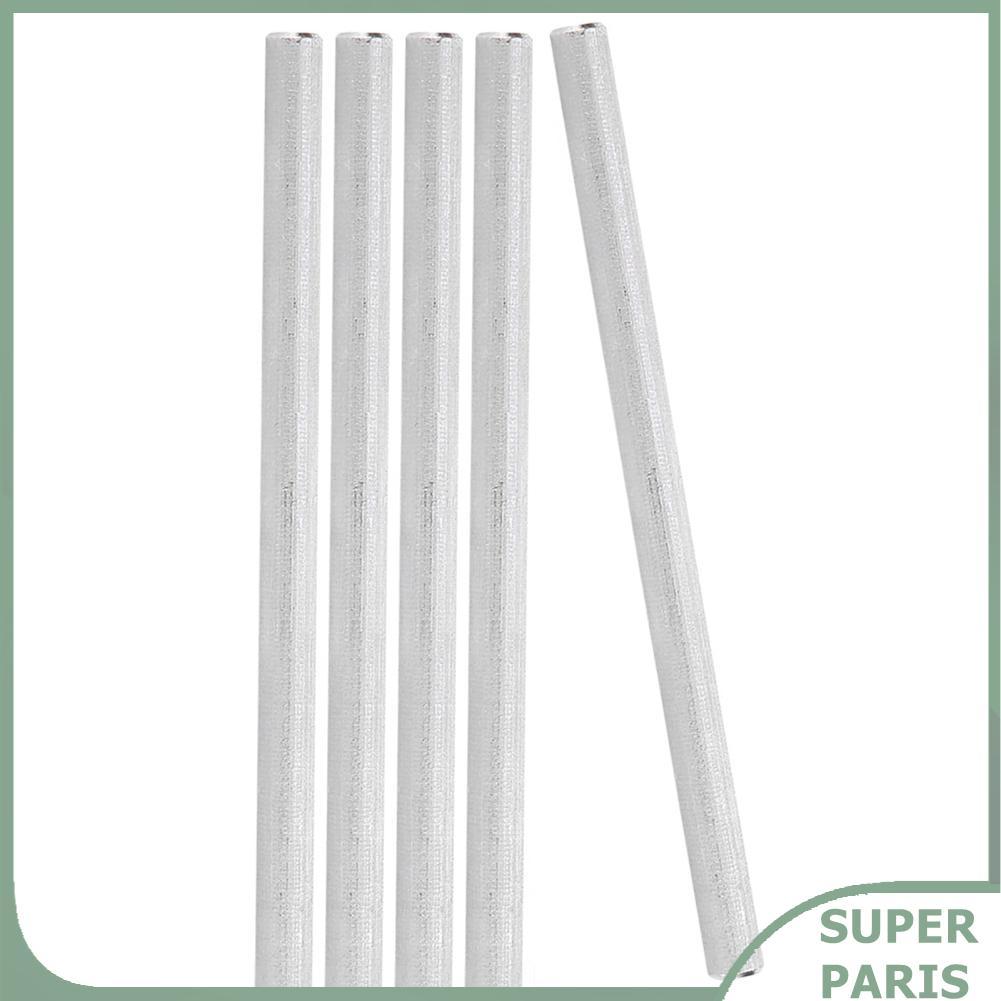 Superparis 5PCS สแตนเลสสตีล D-Shaft สำหรับ Robotics/FRC/First/FLL/WRO/ไอน้ำ/VEX 3.9 x 0.2in