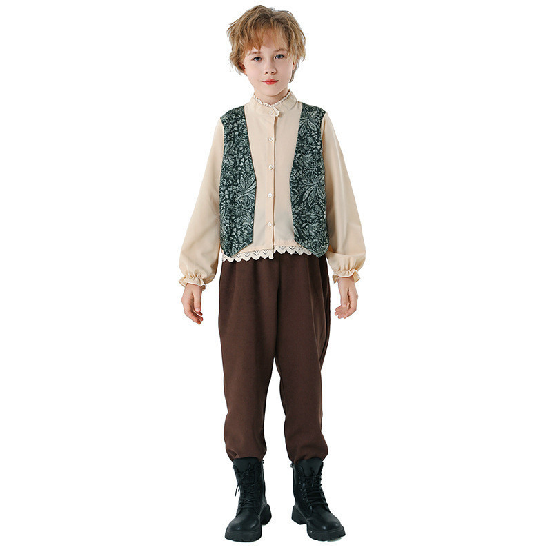 เครื่องแต่งกายคอสเพลย์เด็กชาย ธีมเรเนซองส์ ไวคตอเรียน และโจรสลัด อัศวิน ครบเซ็ต 61818 RTB