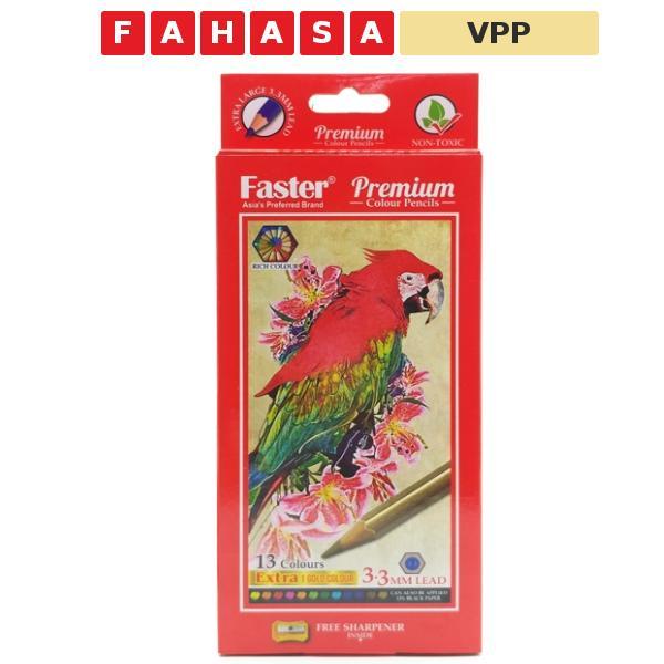 กล่องดินสอสีพรีเมี่ยมกล่อง 13 ชิ้น - Faster CP-FP385-13L