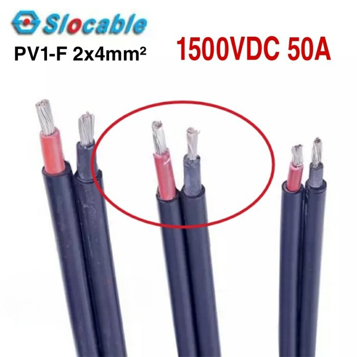 PV1-F 2X 4 มม.2X4 มม.LOCABLE Twin Core PLTS PV สาย PV1F