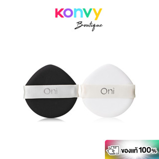 Oni Ultra Soft Cushion Foundation Puff 2pcs #White & Black โ…