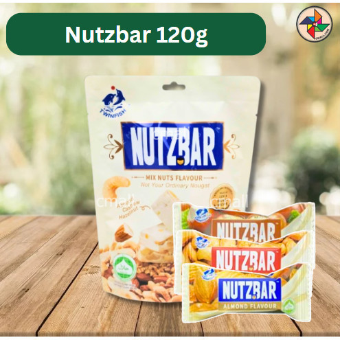 [CM] Twinfish Nutzbar Mix Nuts Flavour Nougat Ordinary (120g ) ฮาลาล