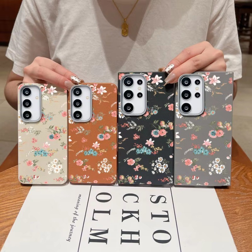 สําหรับ Samsung Galaxy A53 A33 A23 M13 M23 A52 A52S A32 M32 A22 M22 A15 A14 A13 ปลอก Simple Feel Retro ดอกไม้นุ่มเคสโทรศัพท์ฝาครอบ ราคา ถูกที่สุด ดีลบีเคเค แกลเลอรีภาพที่ 2