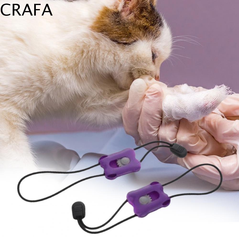 CRAFA สัตว์ Tourniquet Professional 2 ชิ้นสําหรับสุนัขแมวยืดหยุ่นปรับพลาสติกฉุกเฉิน Tourniquet