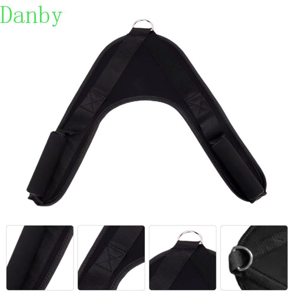 DANBY Abdominal Crunch Straps,V-Shaped Drag Handle Ab,อุปกรณ์ออกกําลังกายสบายไนลอนฟิตเนสสายคล้องไหล่