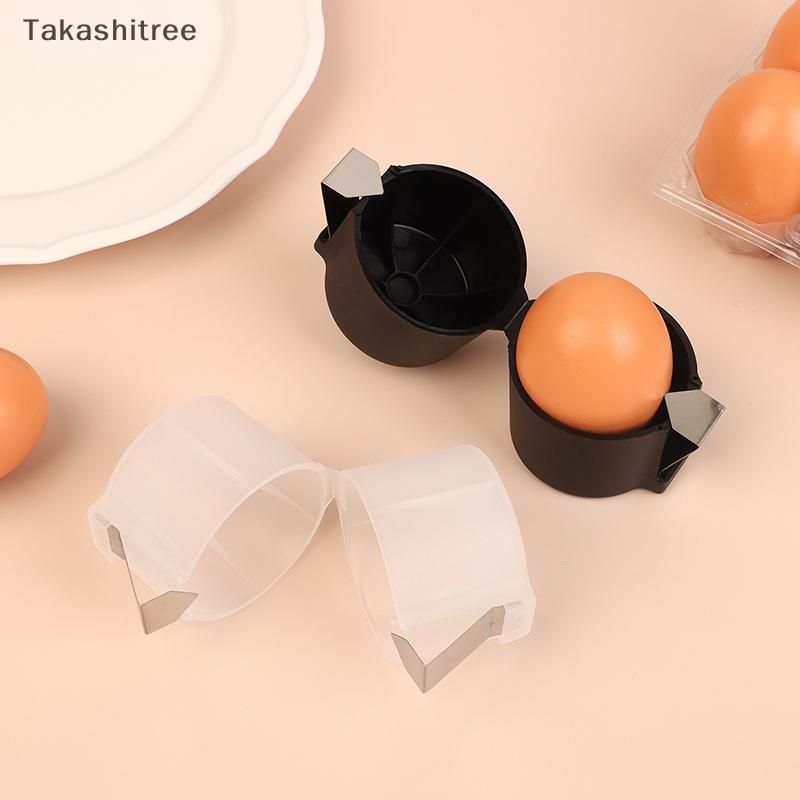 (Takashitree) Egg Topper Shell Cutter Beater Raw Egg Cracker Separator Filter Egg Opener สีขาว/ck Ki