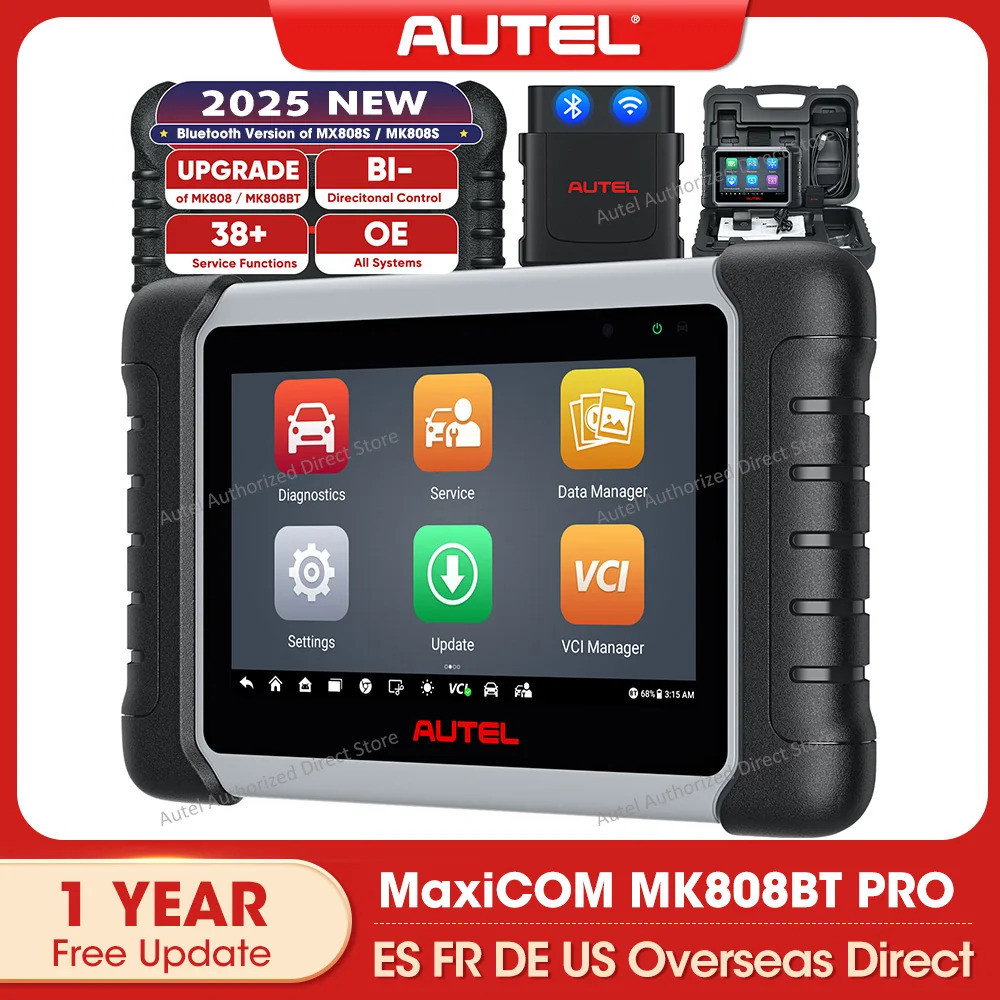 Autel Maxicom Mk808bt Pro Obd2 เครื่องสแกนเนอร์เครื่องมือสแกนวินิจฉัยรถยนต์บลูทูธเครื่องสแกนเนอร์อัต